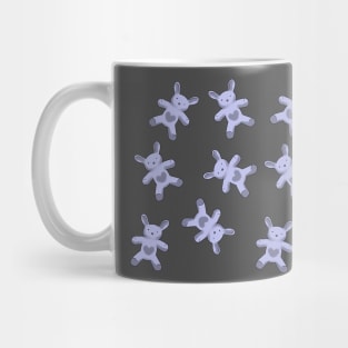 Blue rabbits pattern Mug